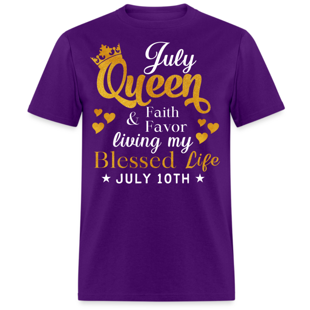 10TH JULY QUEEN FAITH AND FAVOR UNISEX SHIRT