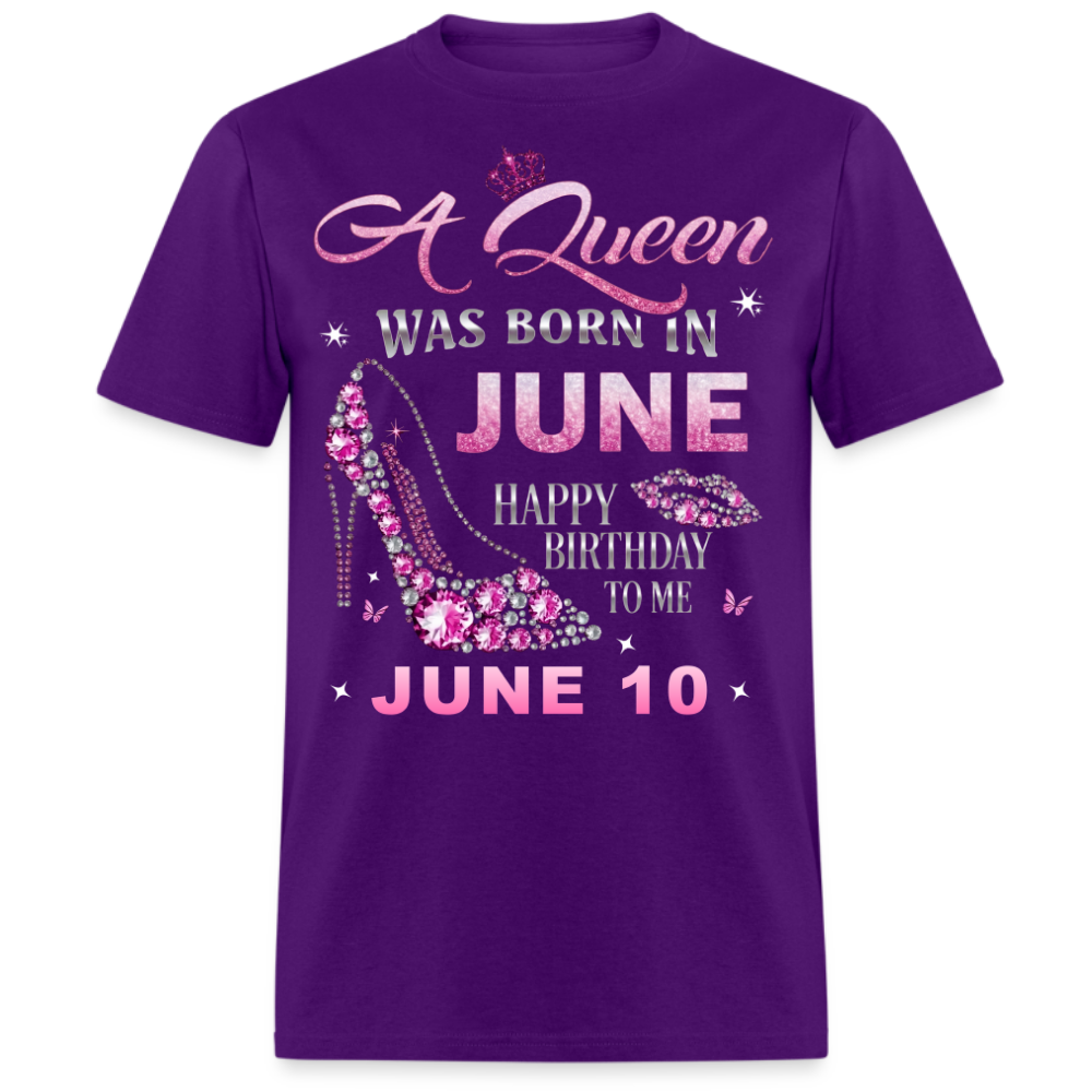 10TH JUNE QUEEN BIRTHDAY UNISEX SHIRT