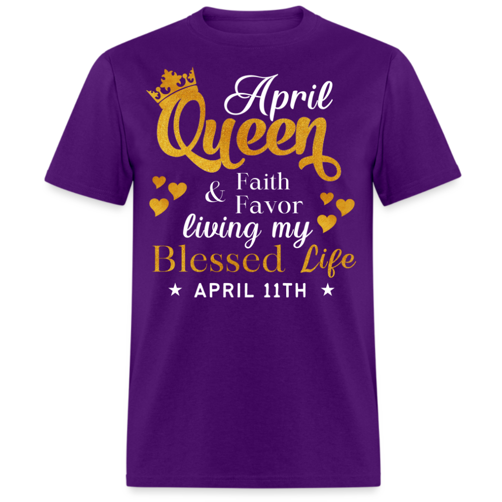 11TH APRIL QUEEN FAITH AND FAVOR UNISEX SHIRT