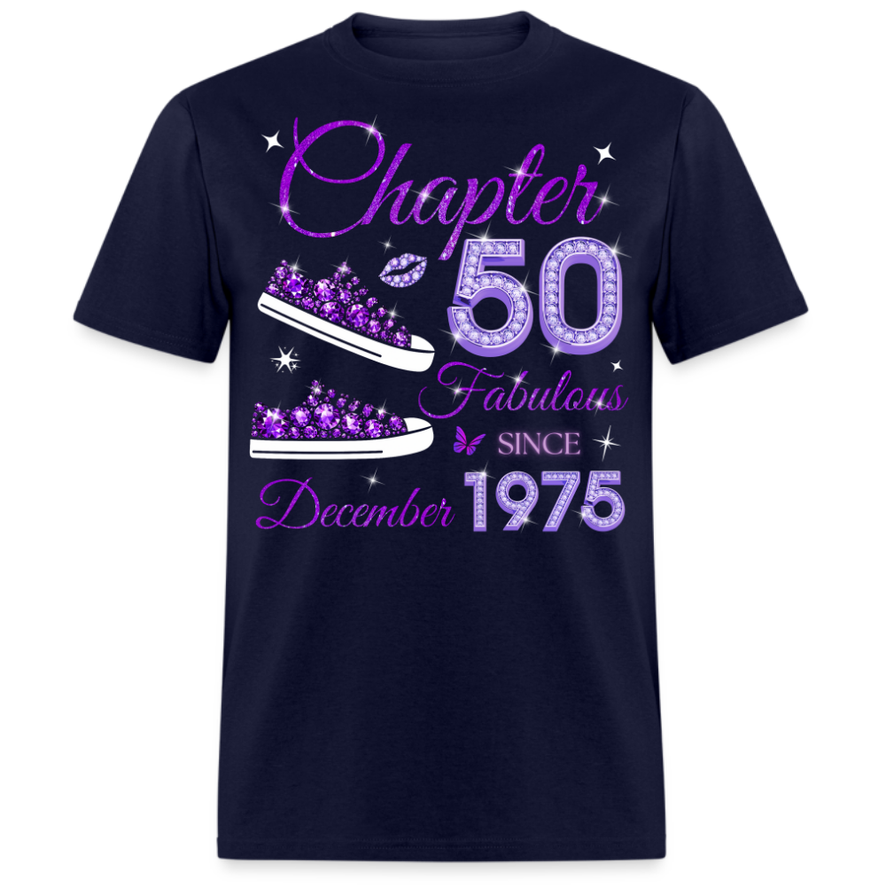 PURPLE CHAPTER 50 FAB SINCE DECEMBER 1975 (SNEAKER) UNISEX SHIRT