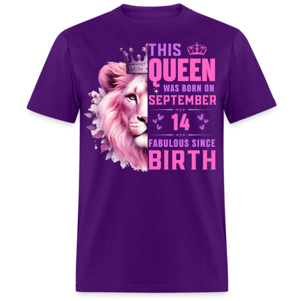 QUEEN SEPTEMBER 14 FAB UNISEX SHIRT