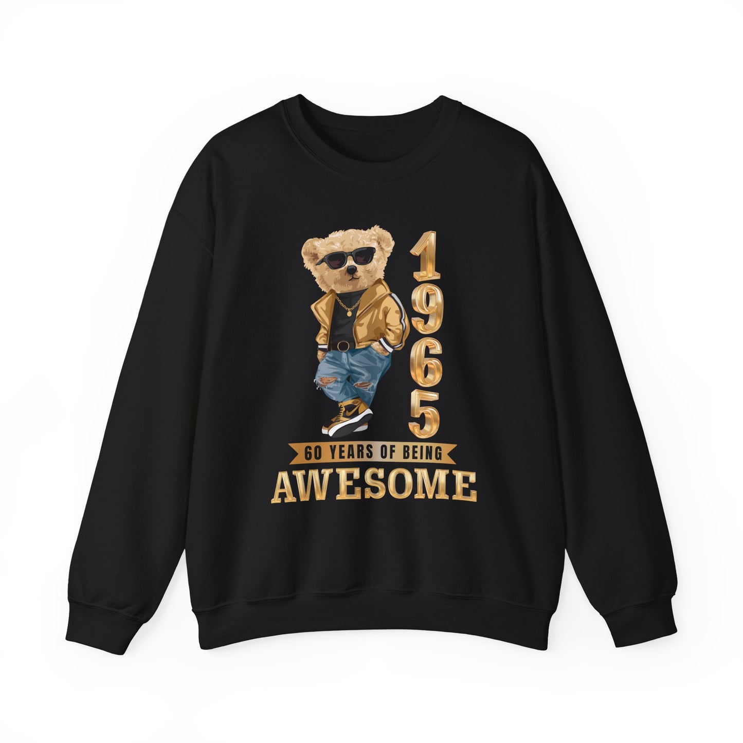 1965 60 YEARS OF BEING AWESOME HEAVY BLEND SWEATSHIRT