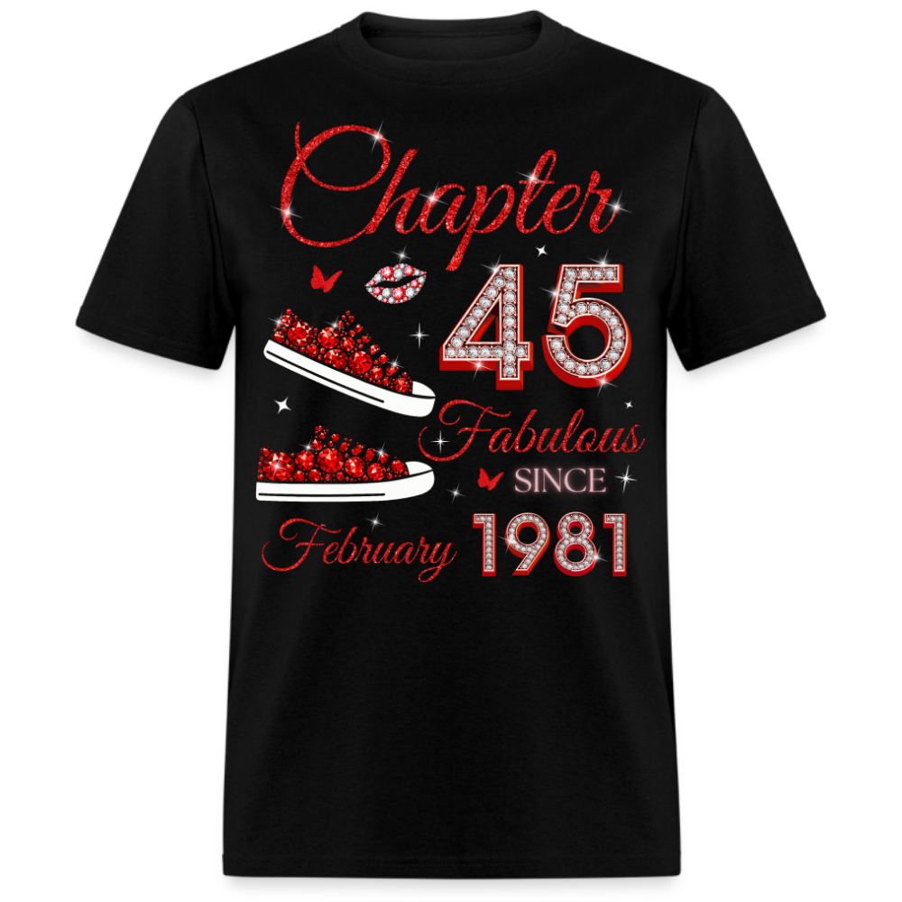 CHAPTER 45 FAB SINCE FEBRUARY 1981 (SNEAKER) UNISEX SHIRT