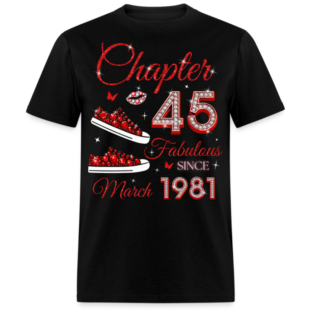 CHAPTER 45 FAB SINCE MARCH 1981 (SNEAKER) UNISEX SHIRT