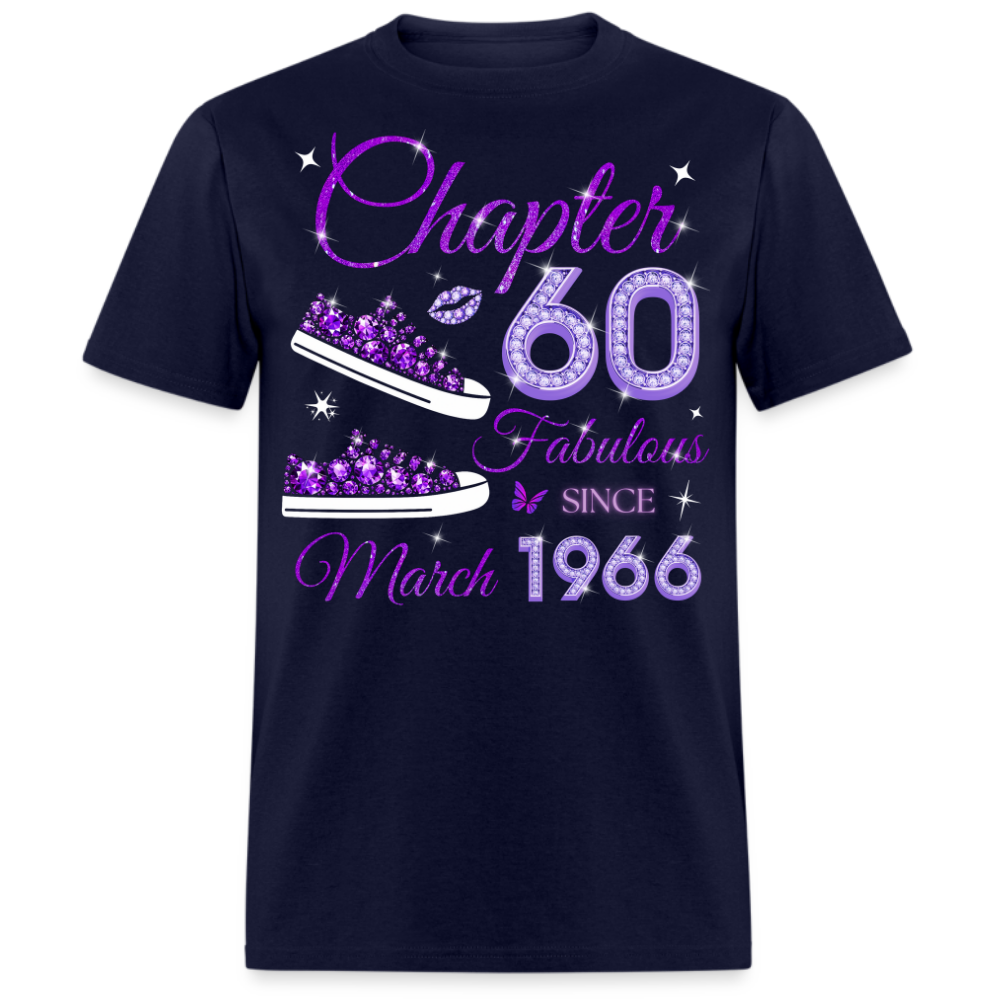 PURPLE CHAPTER 60 FAB SINCE MARCH 1966 (SNEAKER) UNISEX SHIRT