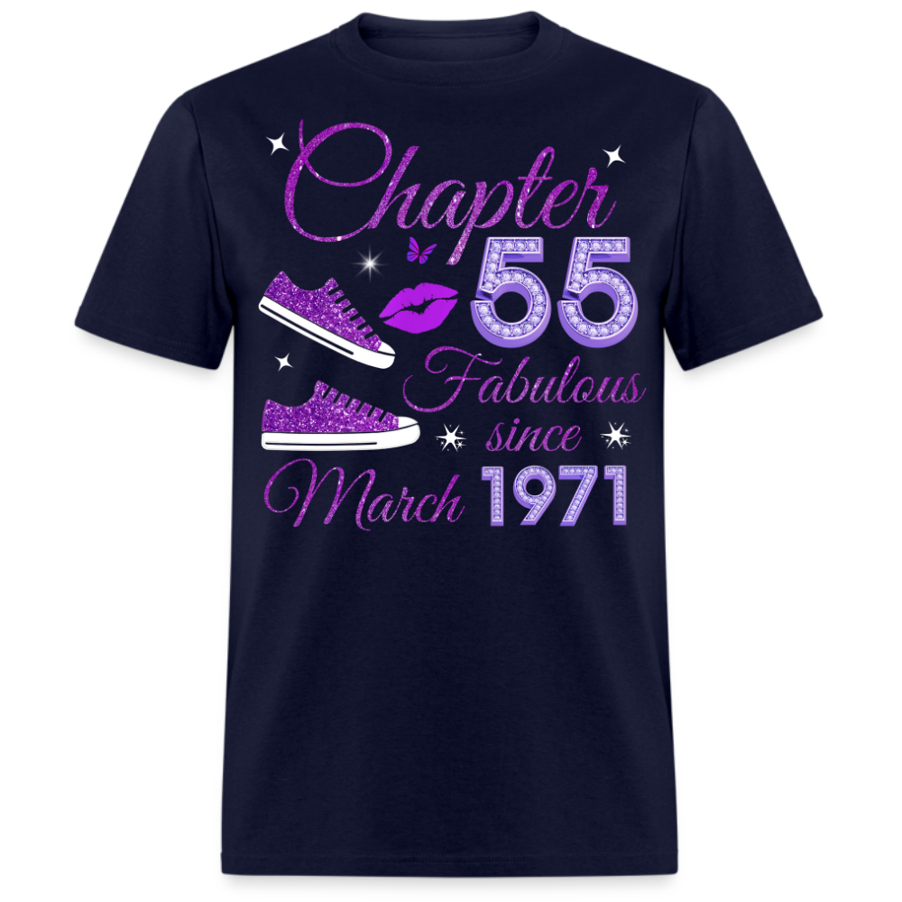 CHAPTER 55 FABULOUS SINCE MARCH 1971 (SNEAKER) UNISEX SHIRT