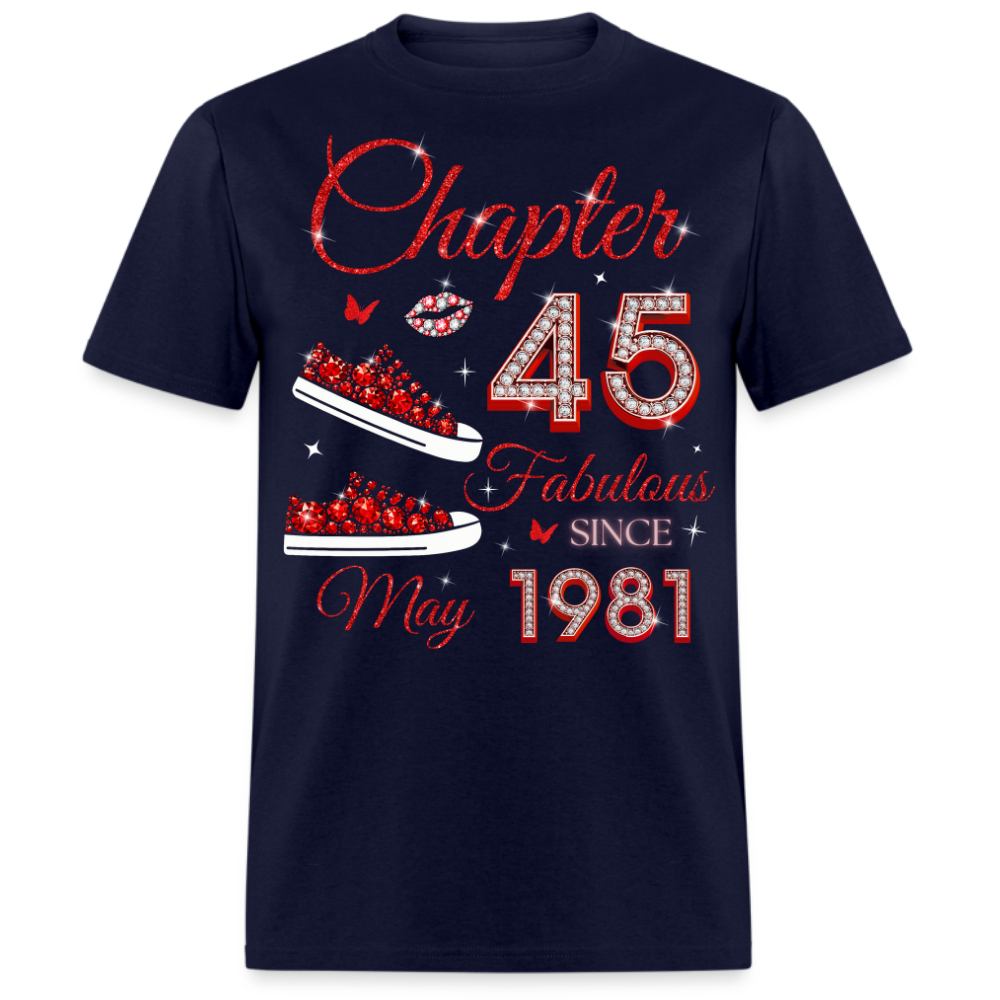 CHAPTER 45 FAB SINCE MAY 1981 (SNEAKER) UNISEX SHIRT