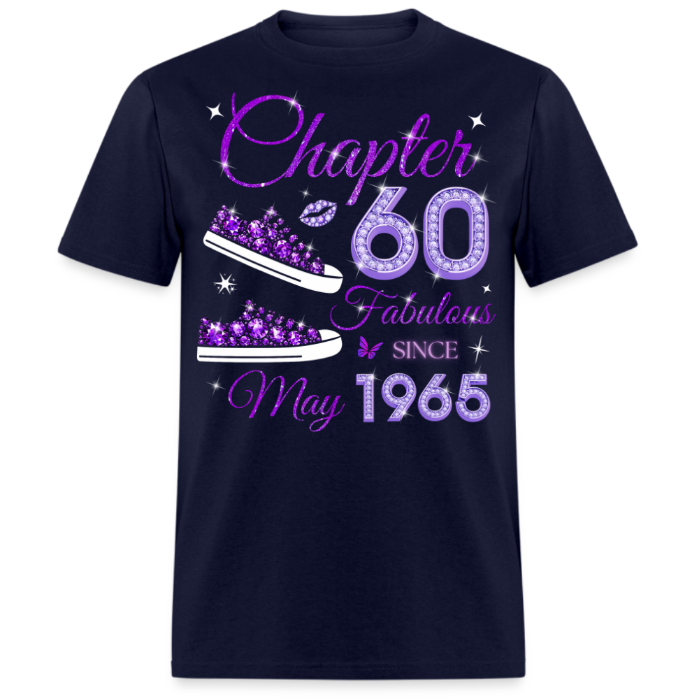 PURPLE CHAPTER 60 FAB SINCE MAY 1965 (SNEAKER) UNISEX SHIRT