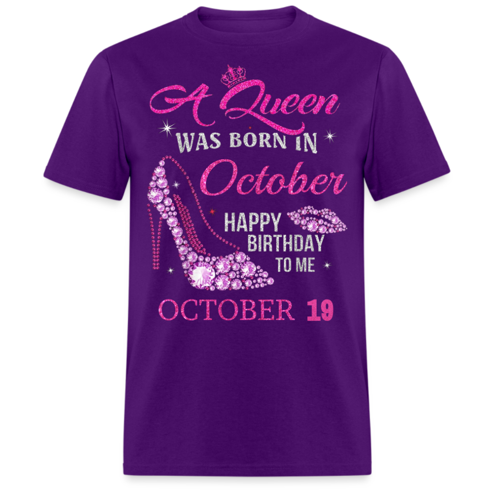 19TH OCTOBER QUEEN UNISEX SHIRT