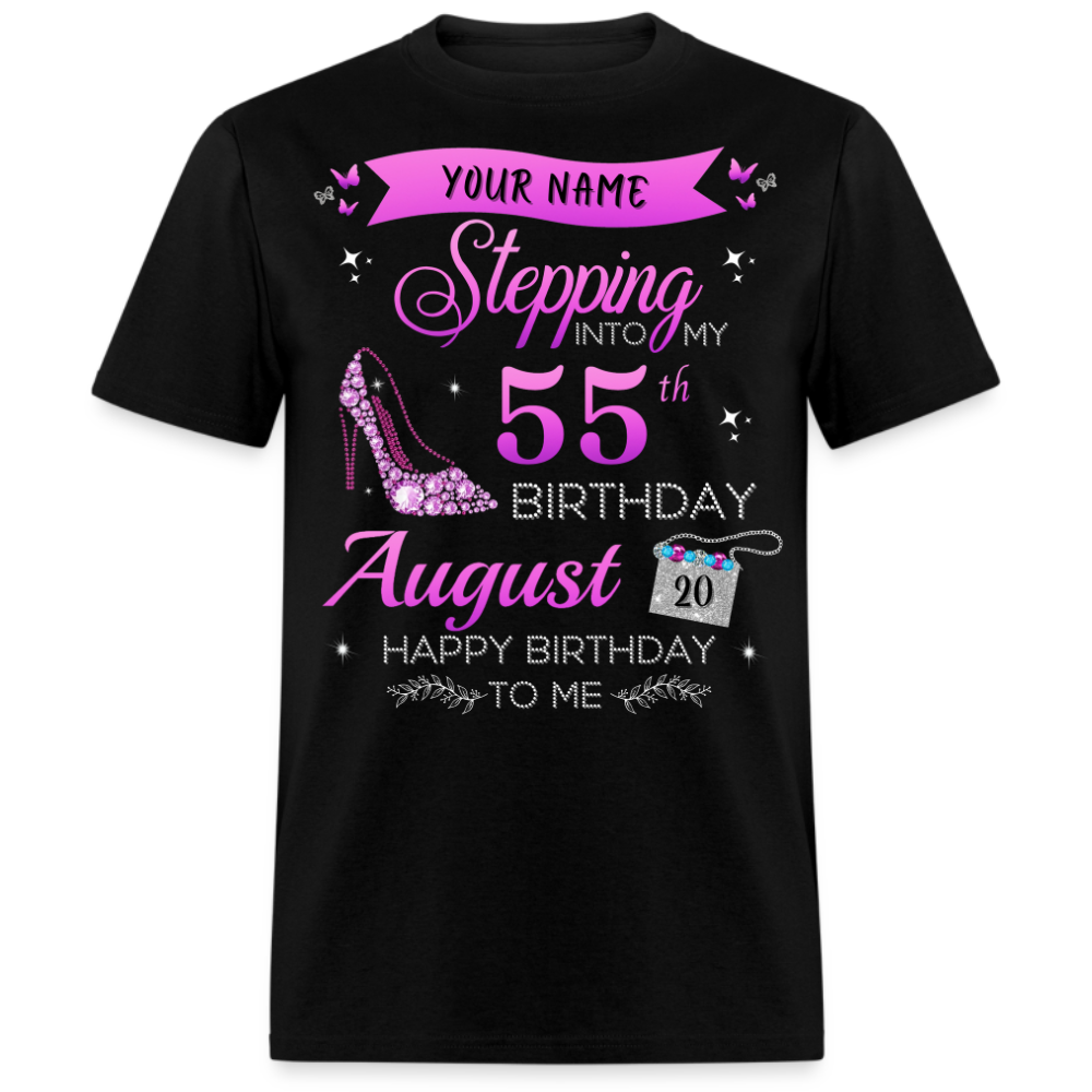 PERSONALIZABLE AUGUST STEPPING BIRTHDAY UNISEX SHIRT
