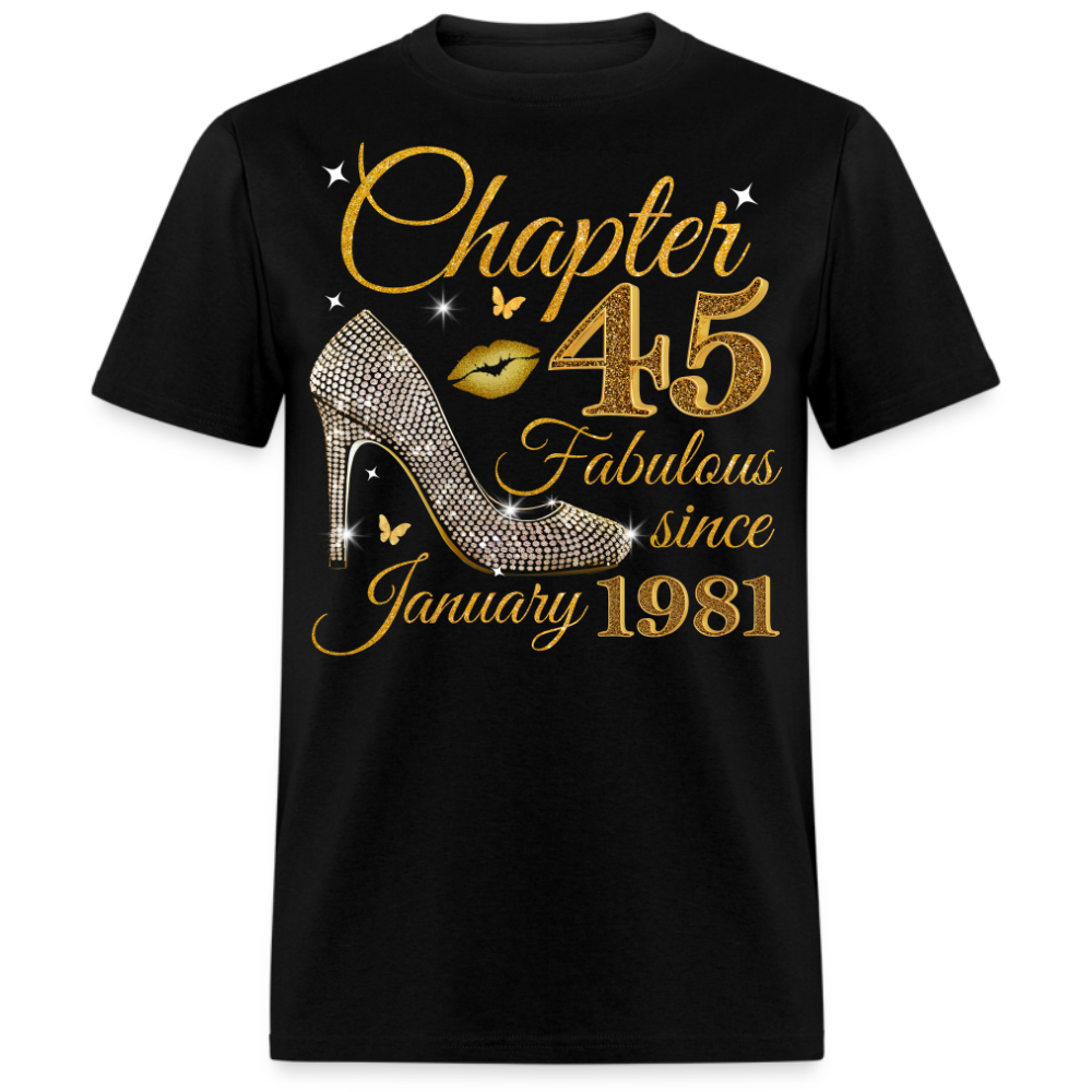 GOLDEN CHAPTER 45 FAB SINCE JANUARY 1981 UNISEX SHIRT