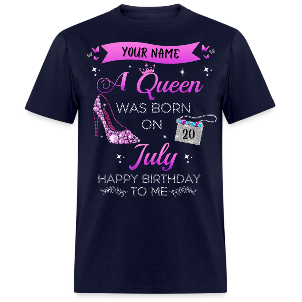 PERSONALIZABLE JULY BIRTHDAY UNISEX SHIRT