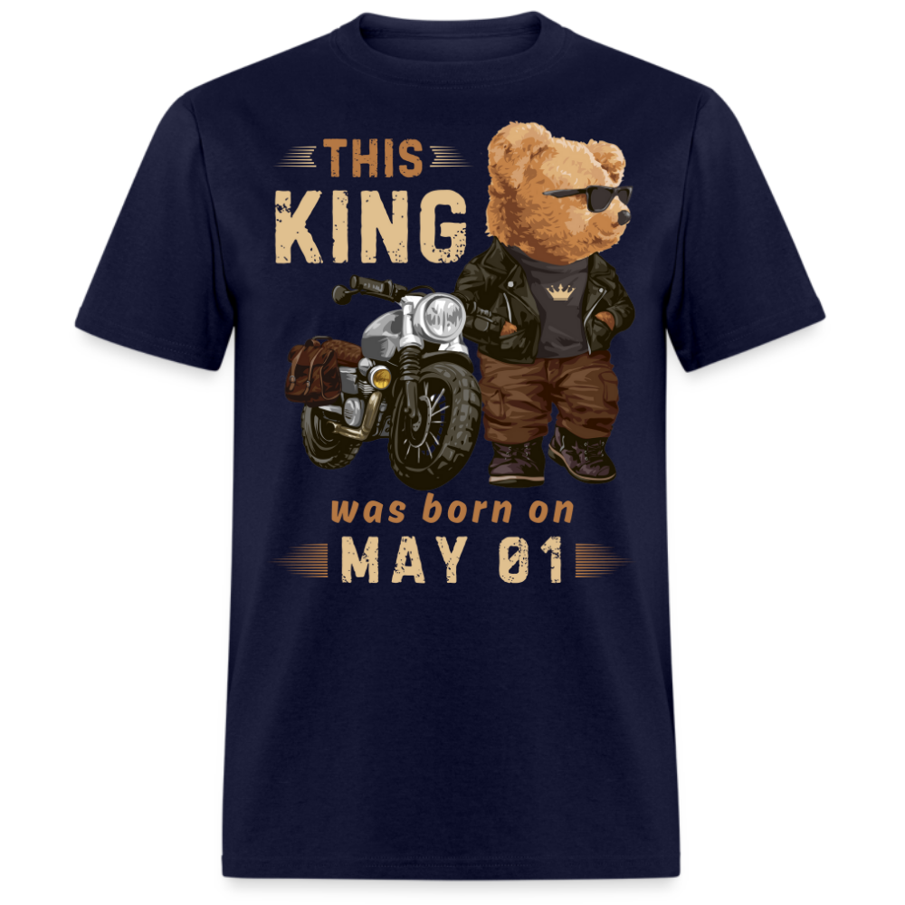 A KING WAS BORN ON MAY 01 SHIRT