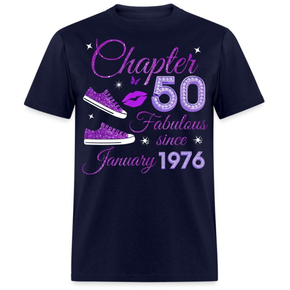 CHAPTER 50 FABULOUS SINCE JANUARY 1976 (SNEAKER) UNISEX SHIRT