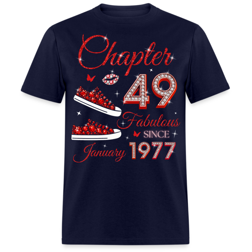 CHAPTER 49 FAB SINCE JANUARY 1977 (SNEAKER) UNISEX SHIRT