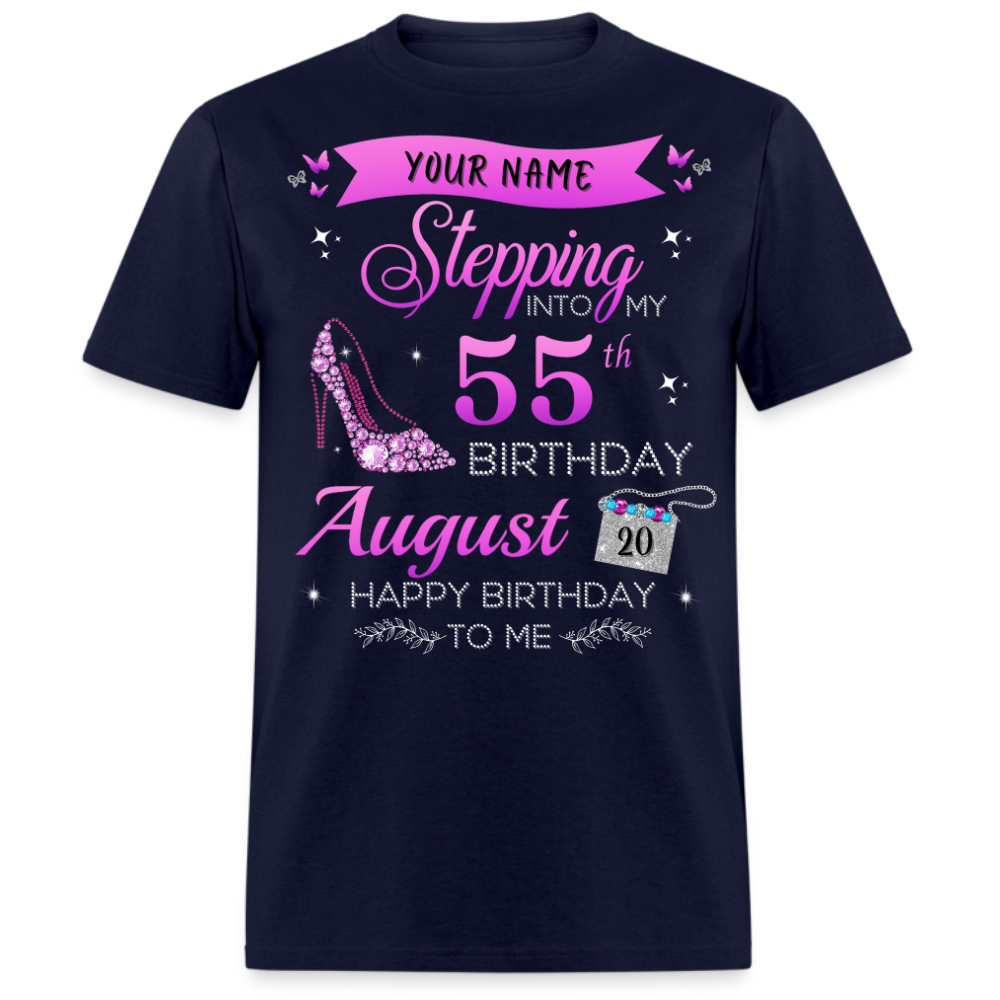 PERSONALIZABLE AUGUST STEPPING BIRTHDAY UNISEX SHIRT