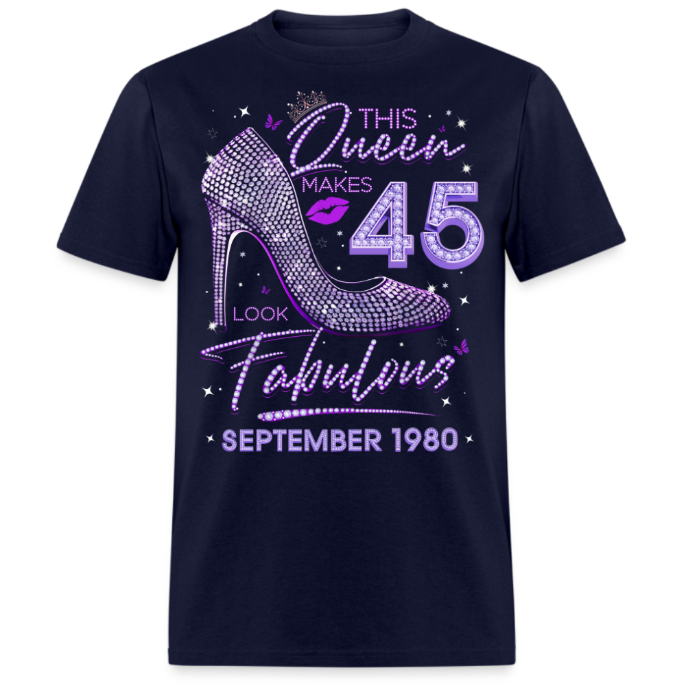 QUEEN 45 FABULOUS SEPTEMBER 1980 UNISEX SHIRT