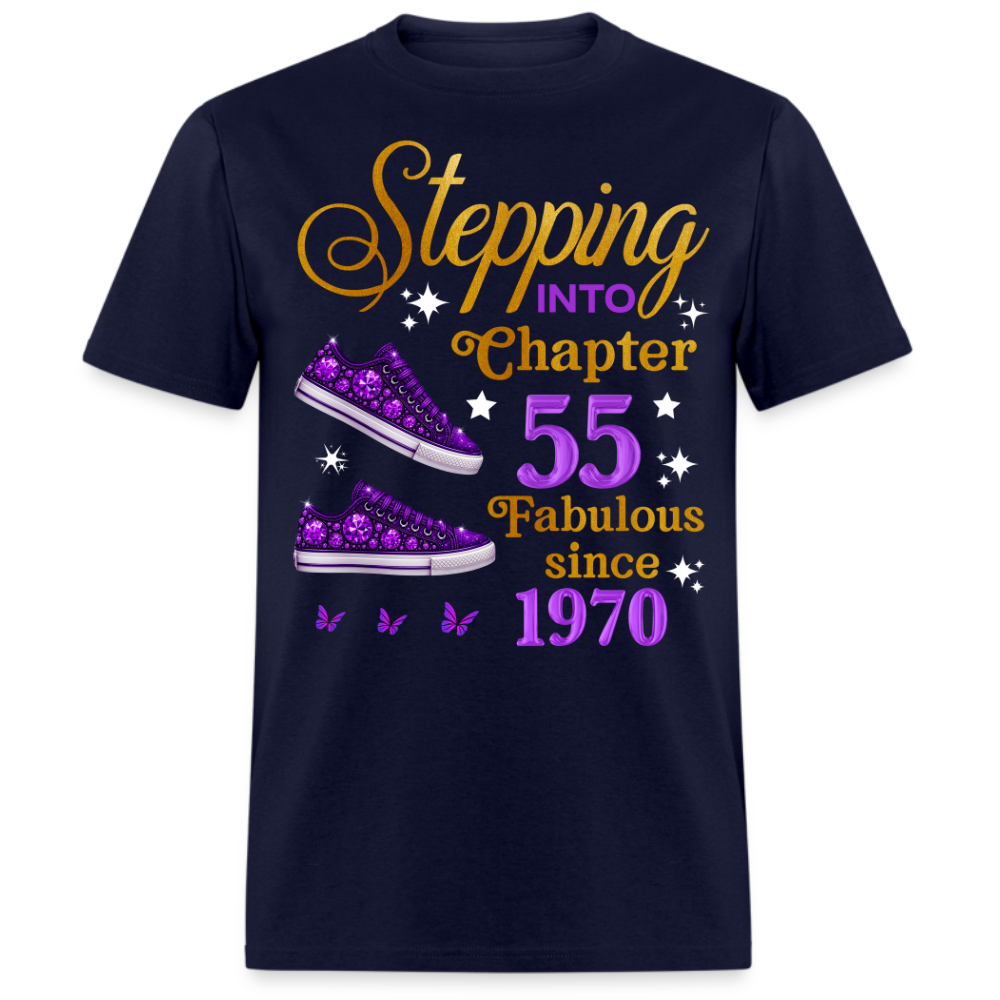 STEPPING INTO CHAPTER 55 FABULOUS SINCE 1970 UNISEX SHIRT