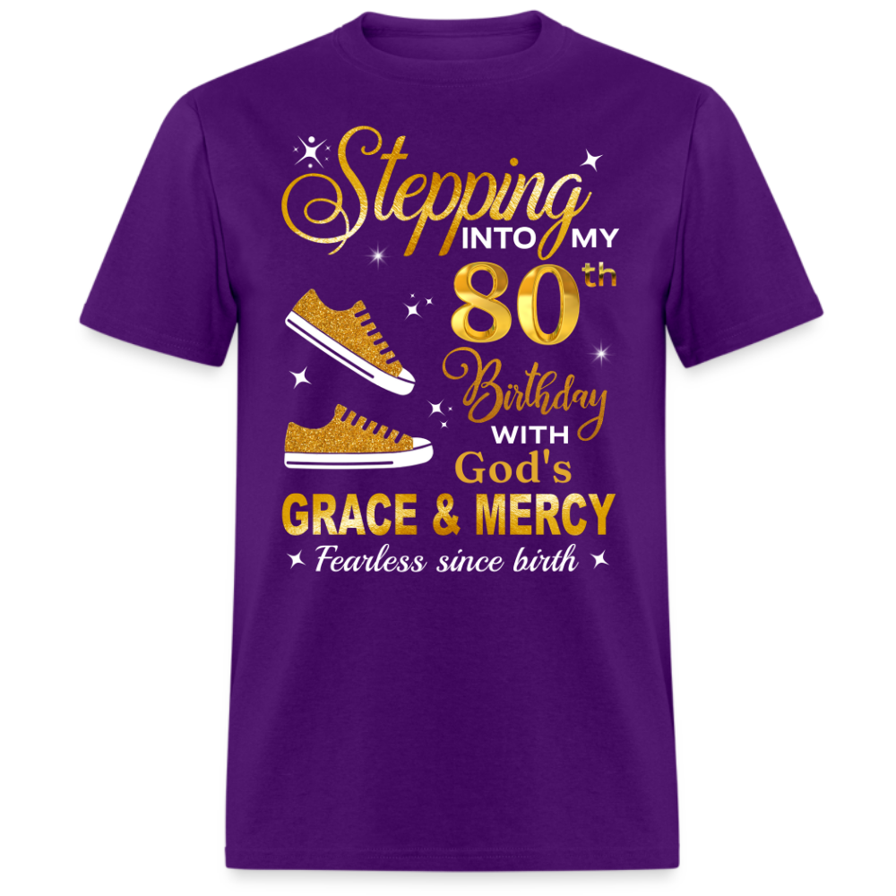 80TH BIRTHDAY FEARLESS SINCE BIRTH UNISEX SHIRT