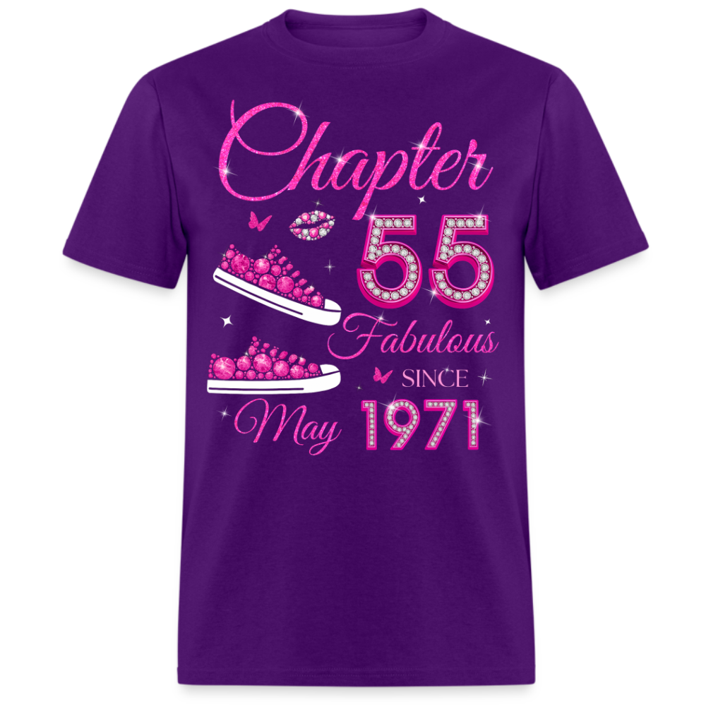 CHAPTER 55 FAB SINCE MAY 1971 (PSNEAKER) UNISEX SHIRT