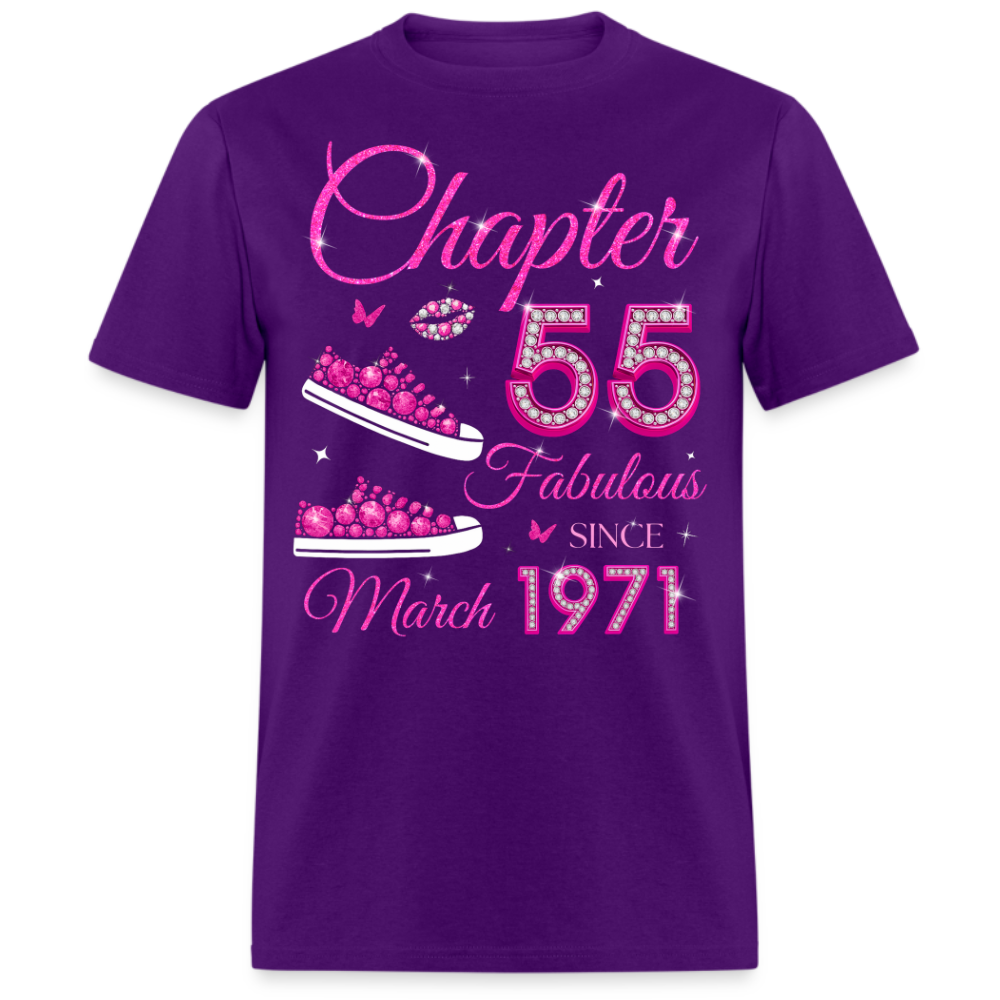 CHAPTER 55 FAB SINCE MARCH 1971 (PSNEAKER) UNISEX SHIRT