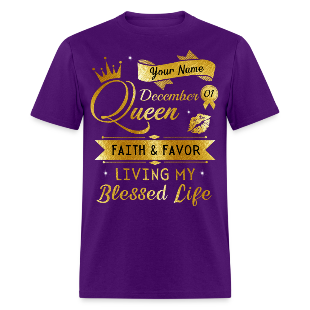 PERSONALIZABLE DECEMBER FAITH AND FAVOR UNISEX SHIRT