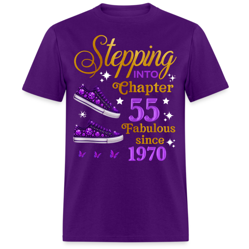 STEPPING INTO CHAPTER 55 FABULOUS SINCE 1970 UNISEX SHIRT