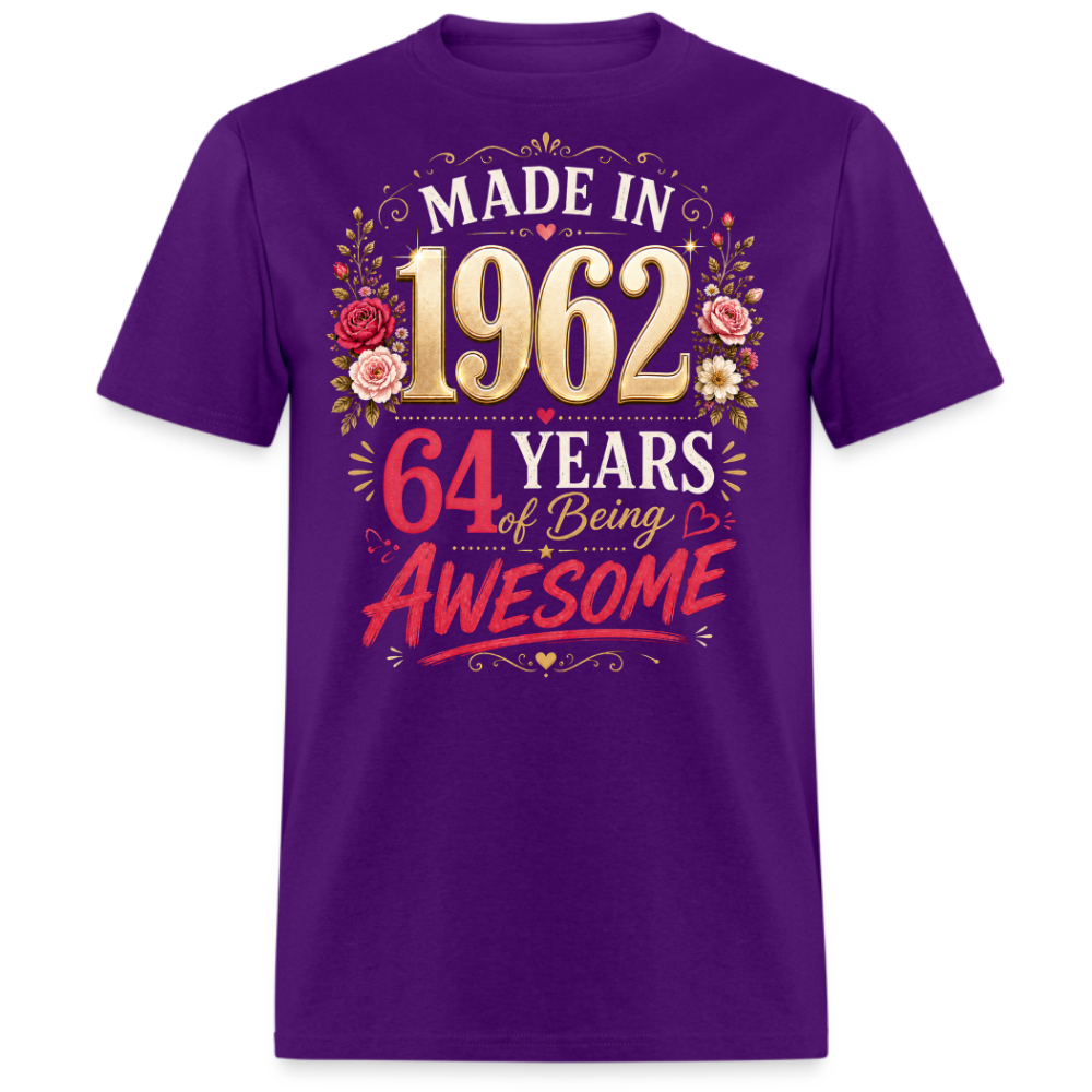 MADE IN 1962 64 YEARS UNISEX SHIRT