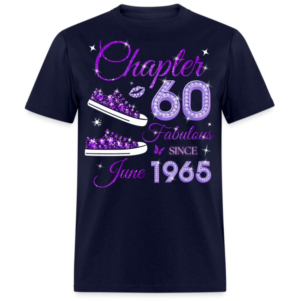 PURPLE CHAPTER 60 FAB SINCE JUNE 1965 (SNEAKER) UNISEX SHIRT