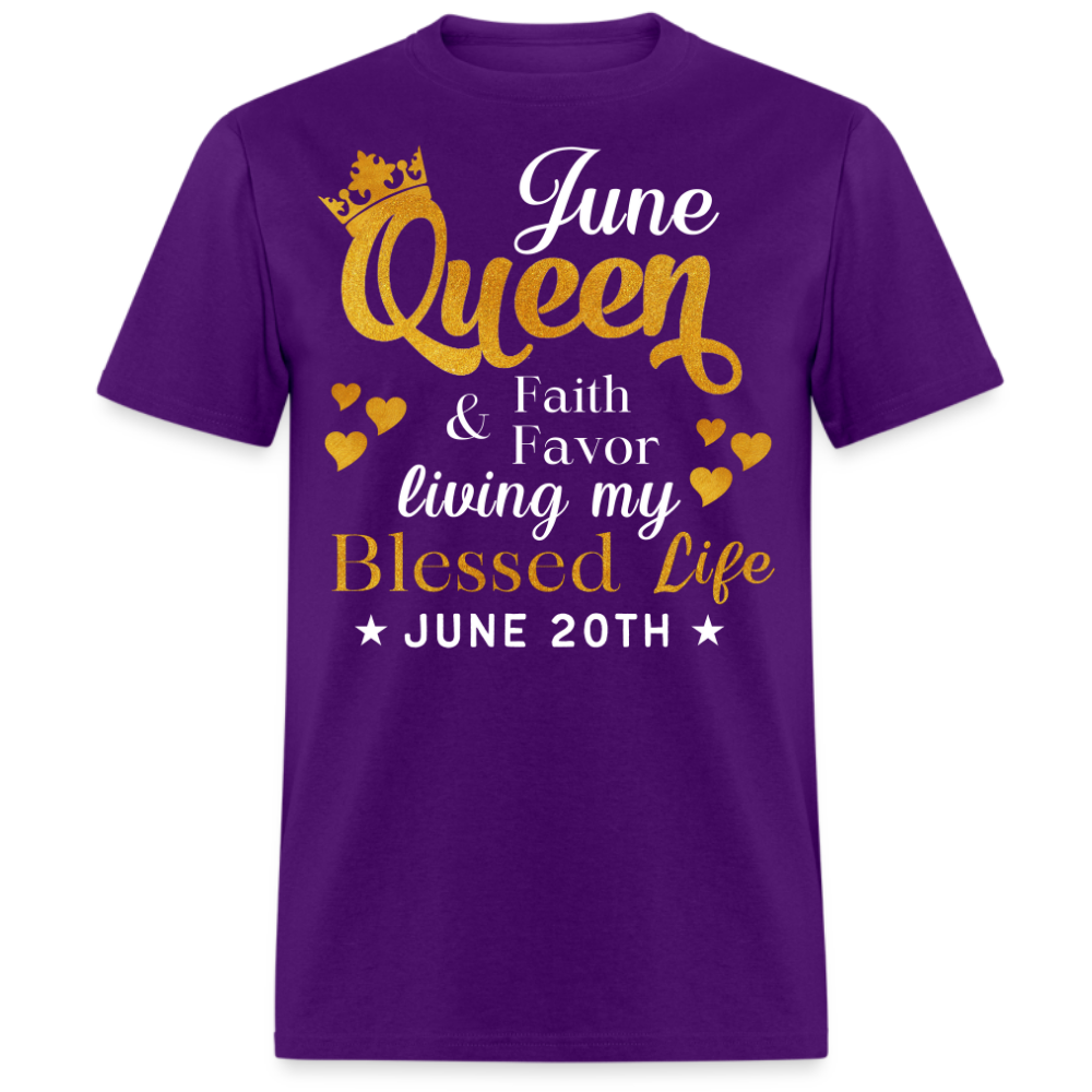 20TH JUNE QUEEN FAITH AND FAVOR UNISEX SHIRT