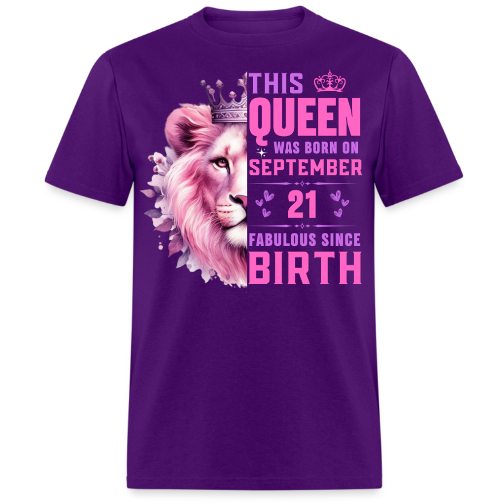 QUEEN SEPTEMBER 21 FAB UNISEX SHIRT