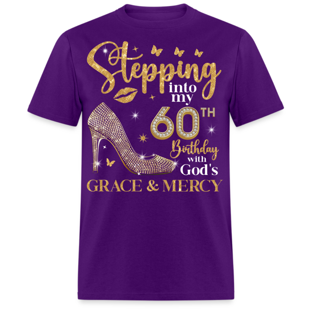 STEPPING INTO MY 60TH BIRTHDAY UNISEX SHIRT