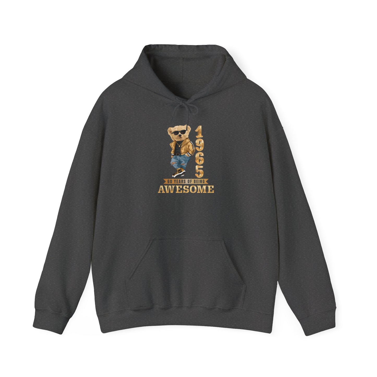 1965 60 YEARS OF BEING AWESOME HEAVY BLEND HOODIE