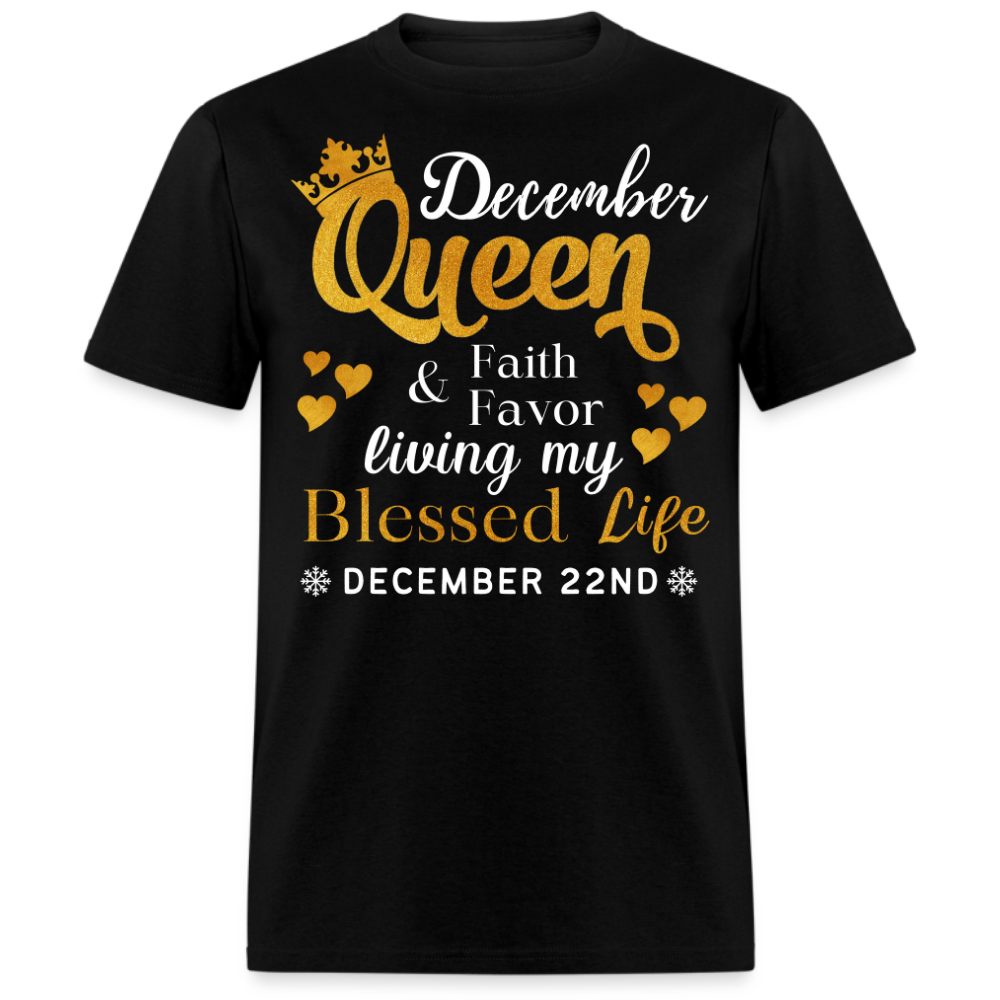 22ND DECEMBER QUEEN FAITH AND FAVOR UNISEX SHIRT