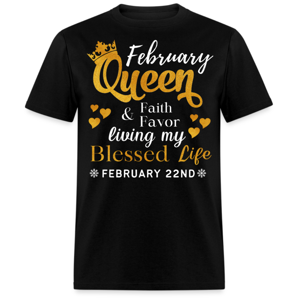 22ND FEBRUARY QUEEN FAITH AND FAVOR UNISEX SHIRT