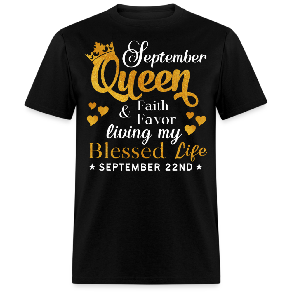 22ND SEPTEMBER QUEEN FAITH AND FAVOR UNISEX SHIRT