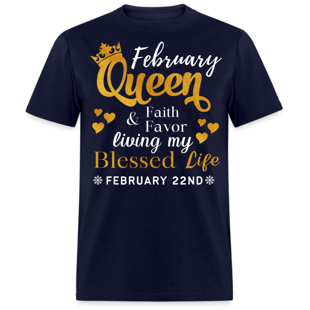 22ND FEBRUARY QUEEN FAITH AND FAVOR UNISEX SHIRT