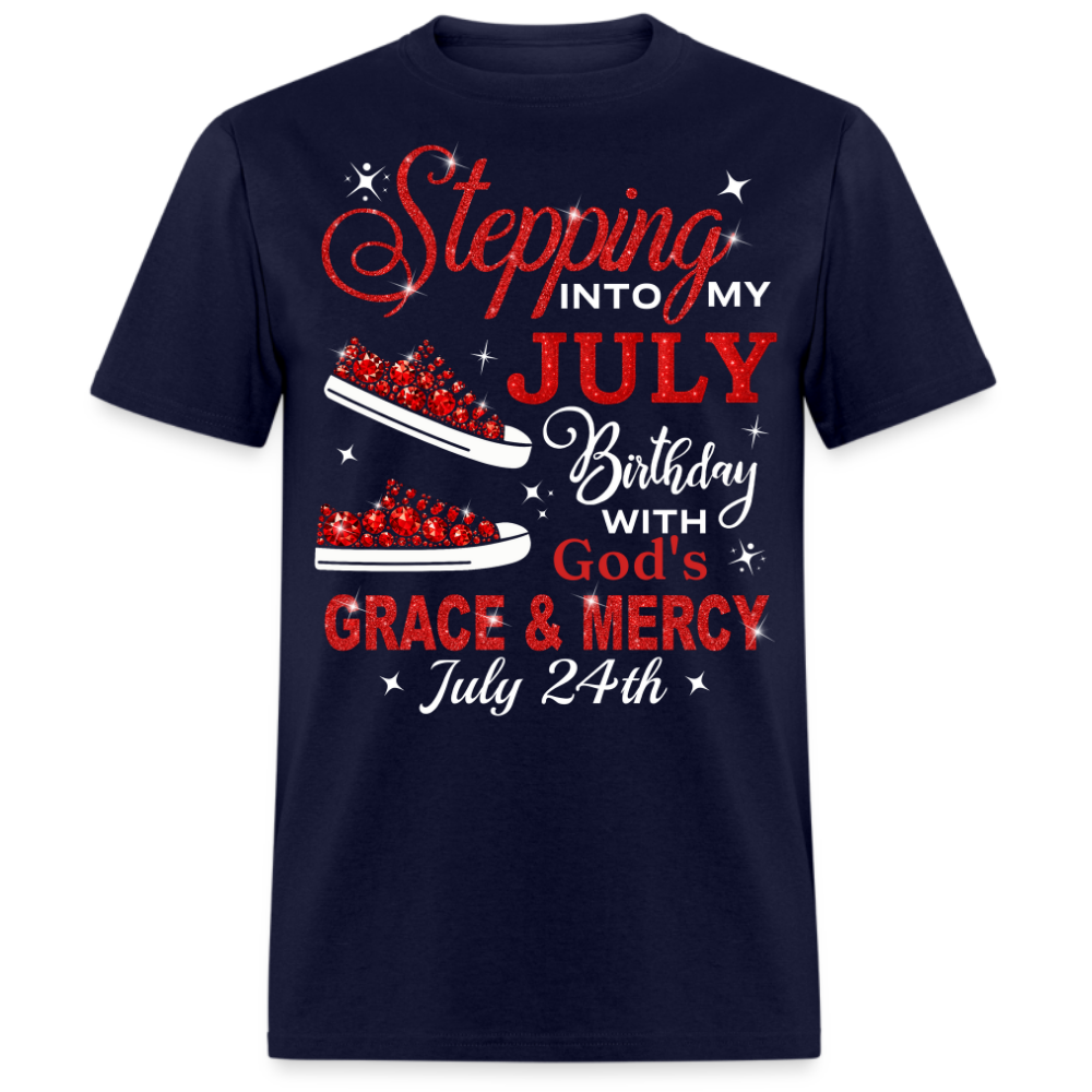 STPPING INTO JULY 24 BIRTHDAY UNISEX SHIRT