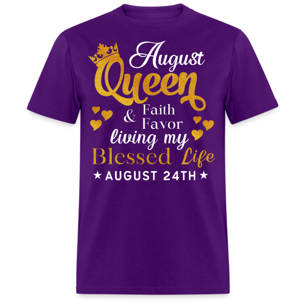 24TH AUGUST QUEEN FAITH AND FAVOR UNISEX SHIRT