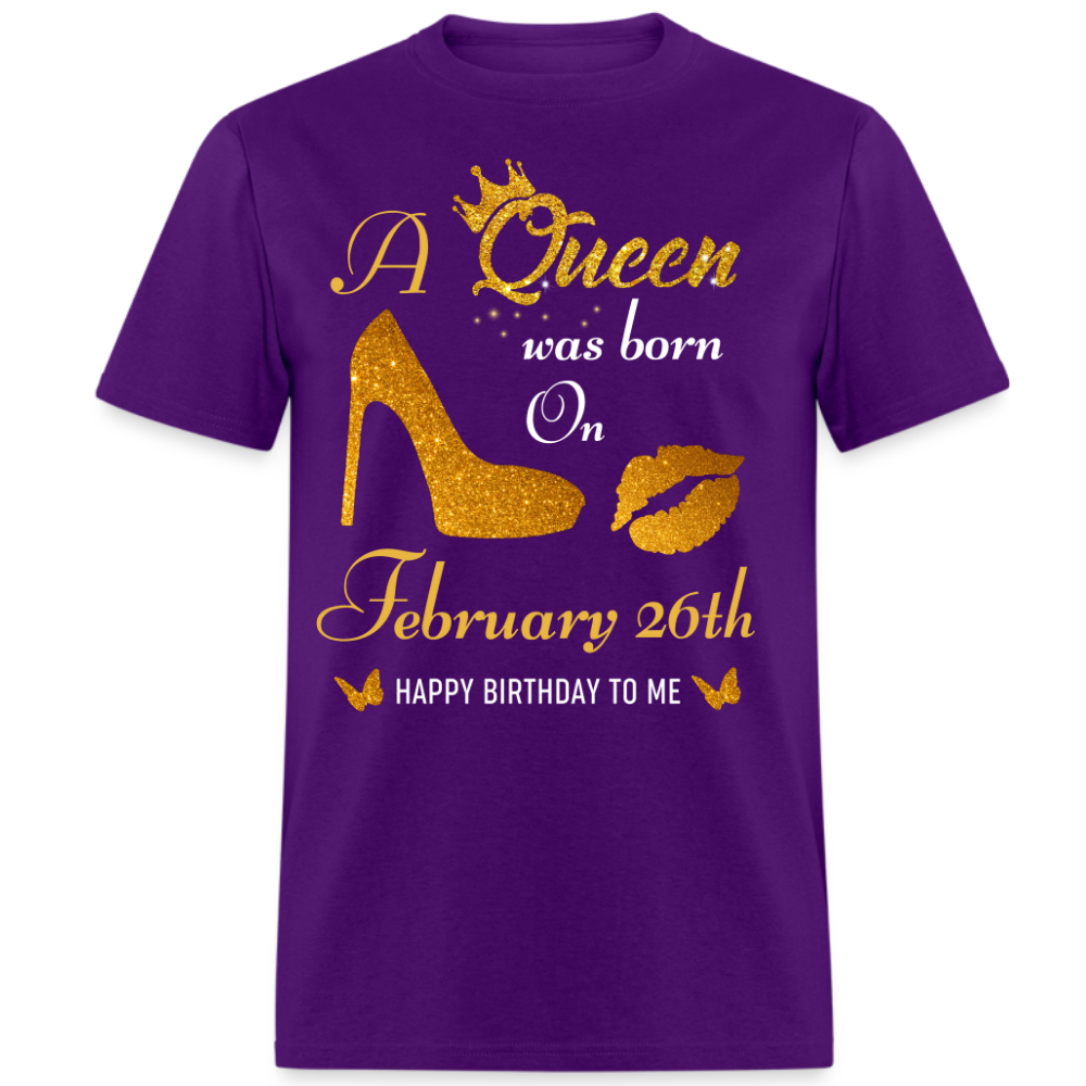 QUEEN 26TH FEBRUARY UNISEX SHIRT