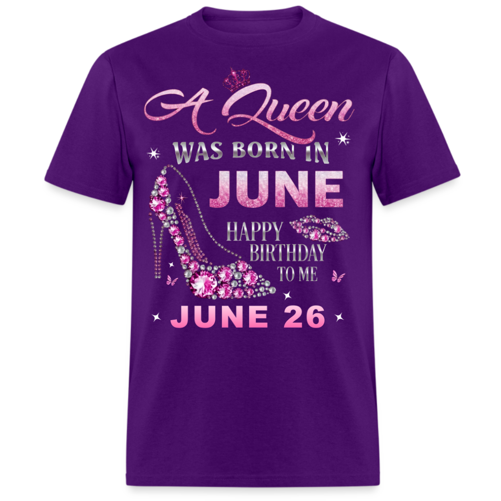 26TH JUNE QUEEN BIRTHDAY UNISEX SHIRT