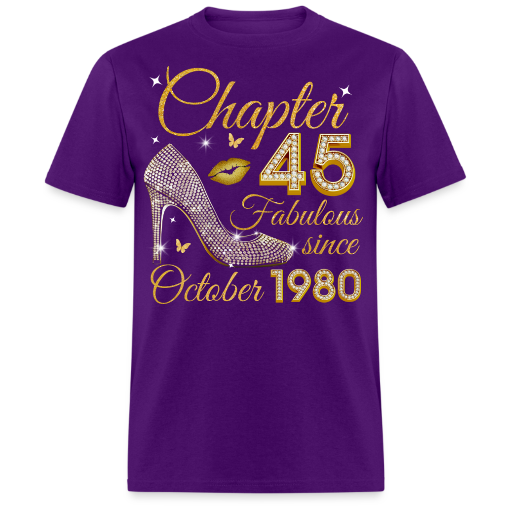 GOLDEN CHAPTER 45 FAB SINCE OCTOBER 1980 UNISEX SHIRT