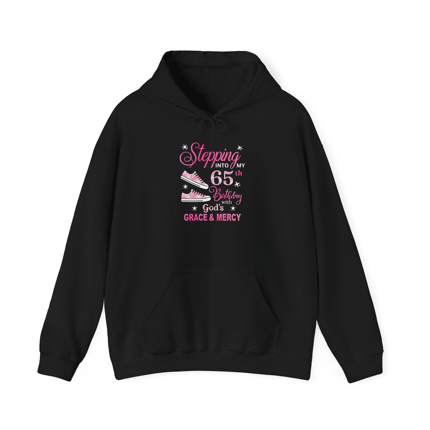 STEPPING INTO 65TH HEAVY BLEND UNISEX HOODIE