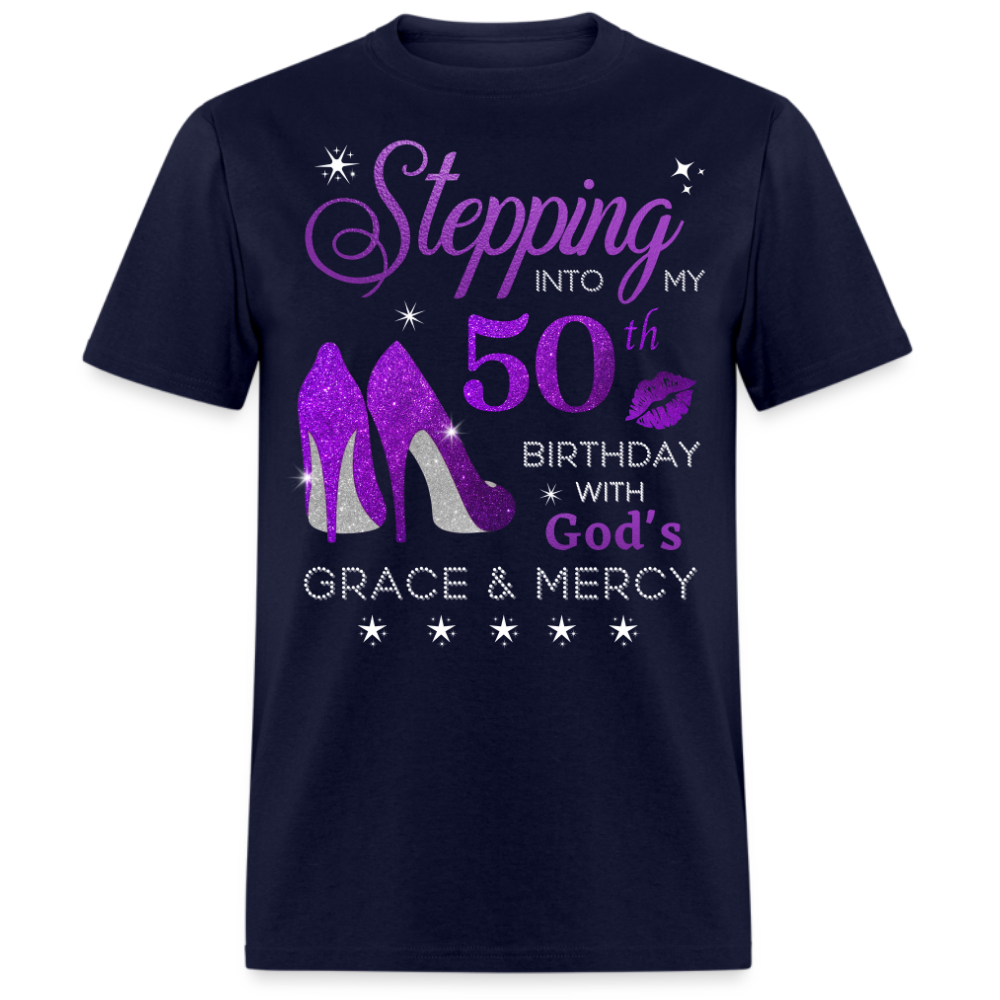 50TH BIRTHDAY WITH GOD'S GRACE & MERCY UNISEX SHIRT