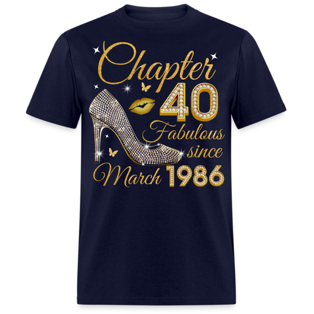 GOLDEN CHAPTER 40 FAB SINCE MARCH 1986 UNISEX SHIRT