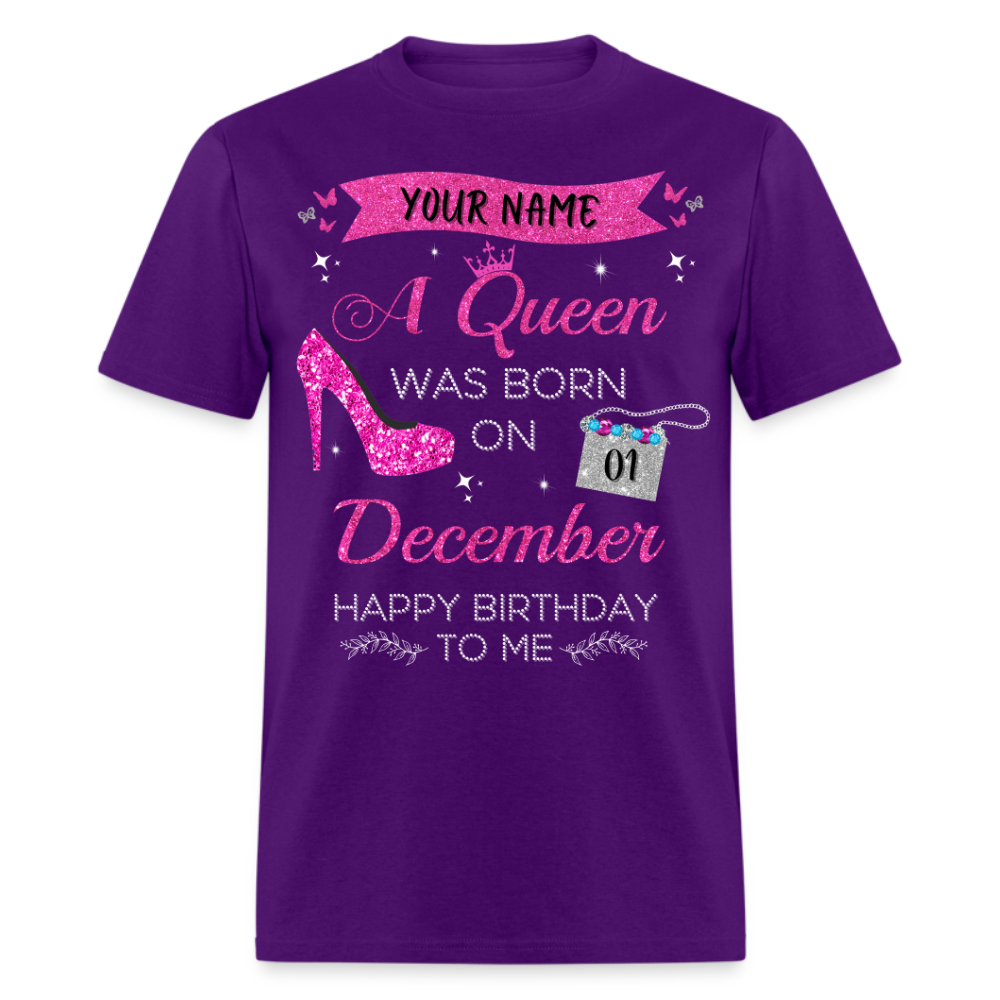 PERSONALIZABLE DECEMBER QUEEN SHIRT