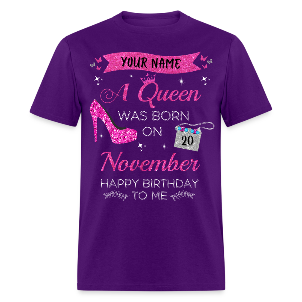 PERSONALIZABLE NOVEMBER QUEEN SHIRT