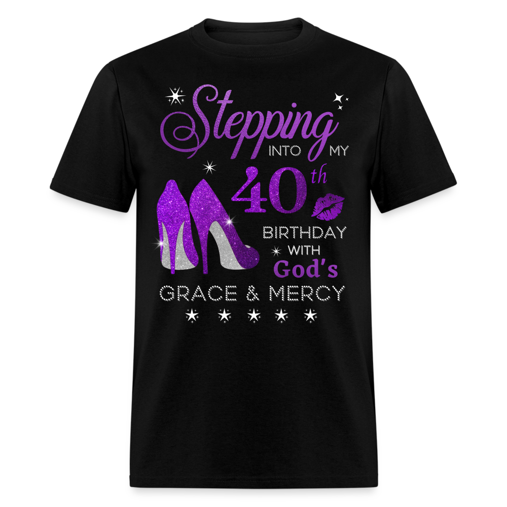 40TH BIRTHDAY WITH GOD'S GRACE & MERCY UNISEX SHIRT