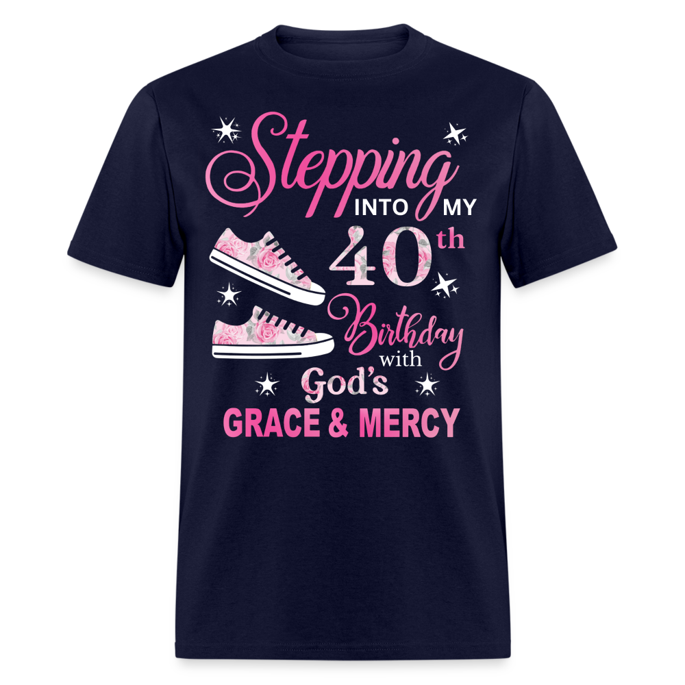 STEPPING INTO MY 40TH BIRTHDAY UNISEX SHIRT