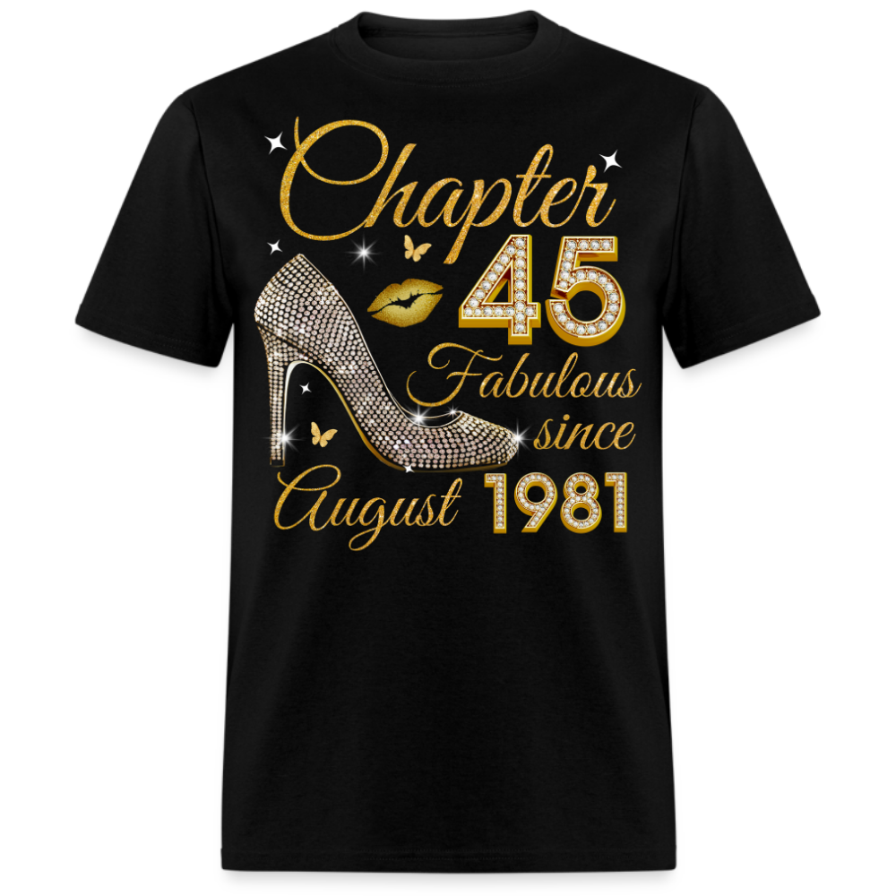GOLDEN CHAPTER 45 FAB SINCE AUGUST 1981 UNISEX SHIRT